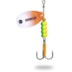CUILLER TOURNANTE ZEBCO TROPHY Z-BLADE BLANC/ORANGE