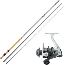 ENSEMBLE FIL INTERIEUR GARBOLINO TROUTIST FI + MOULINET BLACK TROUT 101FD