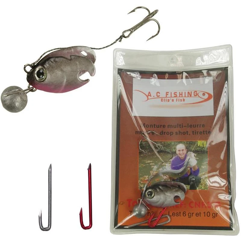 MONTURE VAIRON ET POISSON MORT MULTI CARNASSIER AC FISHING 3 MONTURE VAIRON ET POISSON MORT MULTI CARNASSIER AC FISHING
