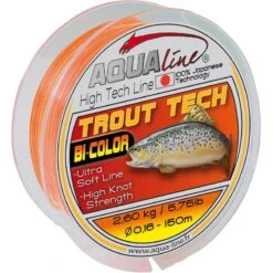 NYLON AQUALINE TROUT TECH JAUNE ORANGE